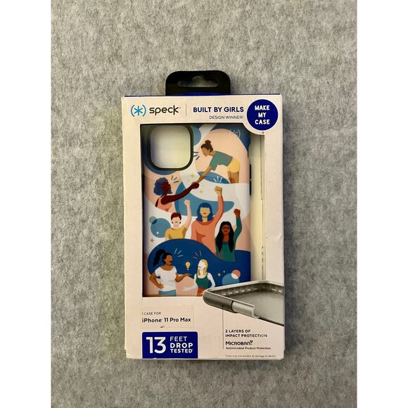 Speck Built By Girls Presidio Iphone 11 Pro Max Case 2 Layers Impact Protection - Picture 1 of 6